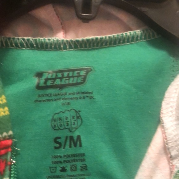 NWOT Justice League Superhero Christmas onesie - Picture 2 of 6
